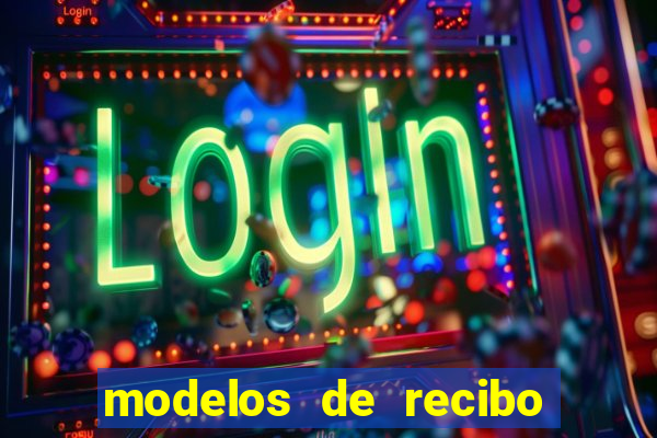 modelos de recibo de pagamento word